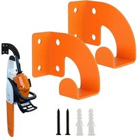 1/2 Tool Rack Chainsaw Wall Mount Heavy Duty Chainsaw Hanger Wall Mount Organizer Metal Rack Tool Storage Workshop Garage Garden