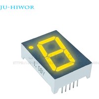 5pcs 10Pins 1106AY 1106BY 1 Inch 1 Digit Bits 7 Segment Yellow LED Digital Display Digitron Common Anode Cathode C-A C-C