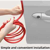 3m U Shape Rubber Seal Strip with Steel Core, Car Door Edge Protector Anti-Collision