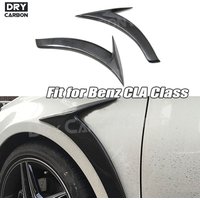 Carbon Fiber Front Fender Vent Fin Gill Trim Covers For Benz CLA Class W117 CLA180 CLA200 CLA250 2013-2019 Decoration Stickers