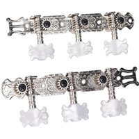 2Pcs Metal Acoustic Guitar Tuning Pegs Machine Heads Tuners Keys for Electric or Acoustic Guitar Spare Parts