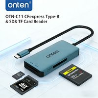 ONTEN OTN-C11 Type-C CFexpress Type-B & SD TF Card Reader Multi-Format for MacBook Samsung Huawei Xiaomi