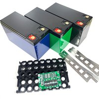 12V DIY Lithium Battery Storage Box 3x7 Bracket Fixture Holder 3S40A BMS Nickel Battery Box Plastic Case Replace Lead-Acid