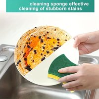 12/24 pieces, cleaning sponge, double-sided scouring pad, household cleaning, dishwashing sponge, high-grade kitchen sponge.