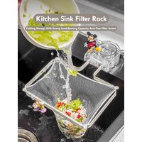 Kitchen Sink Filter Leakage Drain Hole Filter Trap Screen Suction Cup Drainage Net Frame Iron Disposable Mesh