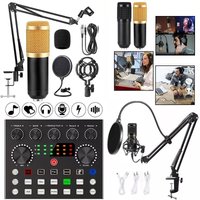 BM800 V8S Sound Card Full Set Condenser Karaoke Studio PC Microphone Professional BM 800 Completo Microfone BM8000 Kit with Mic