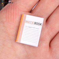 ▶4Pcs 1/12 Dollhouse Mini Notebook Exercise Book Model Dollhouse Study Decoration Dolls House School Stationery Accessories