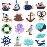 Sea Exploration Watercraft Shoe Charms Clogs Accessories Sandals Garden Shoe Buckle Decoration Beach Bag Pins Boys Girls Gifts