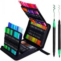 36-120 Colors Brush Tip Markers Art markers, Dual Tip Brush Pens Coloring Markers for Coloring Book, Brush Pens for letterin