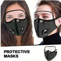 AliExpress NONE Cycling Face Mask Sport Washable Reusable With Filter Dust Mask Facemask For Men Bandana Actived Carbon Filters