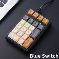 APAYADO 21 Keys Mechanical Numpad RGB Backlit Wired Mini Digital Keypad Portable Pad For Accounting Laptop Desktop Office Use