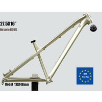 Racetrack-Ultralight Aluminum Bike Frame, Bicycle Hard tail, Internal Routing, 26/27. 5ER, MTB, Boost Thru Axle, DPD,EU Stock