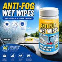 RYEKEW Car Glass & Interior Anti-Fog Wipes — Long-Lasting 90-Day Protection, Clear Visibility, Anti-Fog Cleaning Wipes