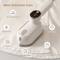 110 V/220 V Handheld Dampfbügeleisen Faltbare Garment Steamer 1200 W Leistung Tragbare 4 Geschwindigkeit Dampfer Touchscreen rotierenden Elektrische B