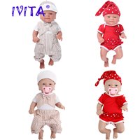 IVITA 100% Vollsilikon Reborn-Puppe Großhandel Realistische Babypuppen Lebensechte Neugeborenen-DIY-Malpuppen-Set als Geschenk für Kinder