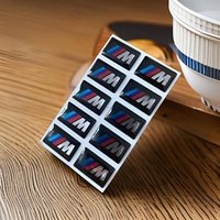 4pcs Random Decals Decoration Lables For BMW M with Logo Steering Wheel Stickers for E46 E39 E38 E90 E60 E36 F30 F20 X1 X3 X5 M