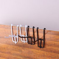 SU 10Pcs 5/10/15/20cm Screen Hooks 3.3mm Thickness Supermarket Iron Wire Mesh Hanging Hooks Iron Grid Hooks For Screen Grid