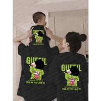 2026 Summer Crayon Shin-chan Family Matching Oversized T-shirts High Quality Cotton Print Shin-chan Tees for Men Women Kids