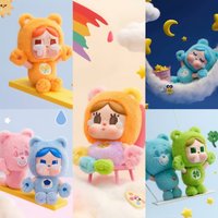 POP MART CRYBABY Seria Care Bears Winylowy Pluszowy Wisiorek Mystery Box Oryginalny Blind Box Zabawki Niespodzianki Ozdoba na Torbę Urocze Figurki
