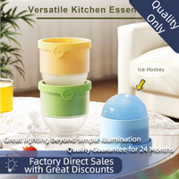 Large Round Ice Ball Making Mold - Great for Whiskey, Cocktails and Home Use - Easy Release Reusable Ice Mold for Chilled Drinks