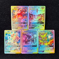 Self-Made PTCG Rating Single Card BLACK STAR MEWTWO ESPEON DEOXYS GX EN Flash Card Classic Game Anime Card Trading Card Toy