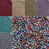 1.5mm2mm Color Preserved Matte Opaque Glass Beads Handmade DIY Beads Loose Beads