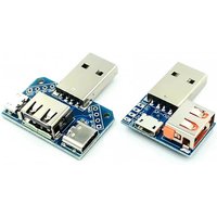 CoreSMA XY-USB4 USB Switchboard Adapter - Male to Female Type-C/Micro USB Converter with 2.54-4P Test Board for Data Transfer