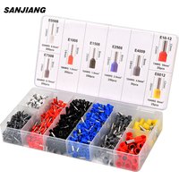 1200PCS Draht Aderendhülsen Anschlüsse Klemmen Kit Sortiment Aderendhülse Draht Stecker Kit Isolierte Kabel Pin Ende AWG 22-7