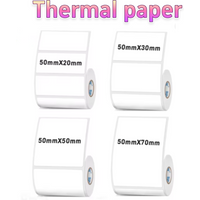 50mm Width Thermal Label Sticker White waterproof Self-Adhesive Label Paper Clothing Commodity Price Tag box Suit for Printer