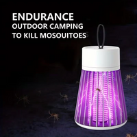 Electric Shock Mosquito Killer Lamp UV Light Anti Mosquito Trap Outdoor Camp Mosquito Killer Lamp USB Mosquito Repellent Light