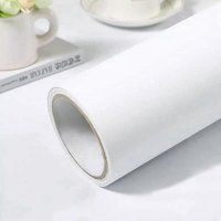 Matte White Peel and Stick Wallpaper Self-Adhesive Removable Wall Sticker Thicken Waterproof Contact Paper for Kitchen Counterto