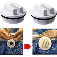 Plastic Pool Winterizing Plug White Black Universal Swimming Pool Leak Proof Swimming Pool Plug Stopper Swimming Pool