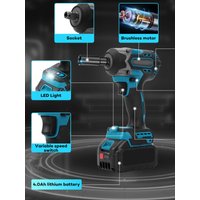 21V Lithium-Ion Brushless Cordless Quick-Shift Mode 3-Speed Impact Driver High Power Impact in Car Repair Tool Only