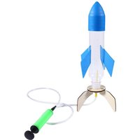 (BBQ4)1Set Water Splash Rocket Outdoor Water Play Toy DIY Rocket Sprinklers For Gift DIY Science Experiment Kit Education Model