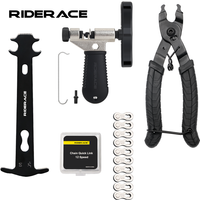 Bike Repair Tool Kit Bicycle Chain Breaker Splitter Cutter Chain Wear Checker For 6/7/8/9/10/11/12 Speed Joint Magic Buckle