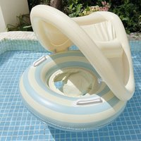 1Pcs Sunshade Pool Float Swim Ring Inflatable Swim Tube Pool Float Ring Summer Water Beach Pool Floating Toys