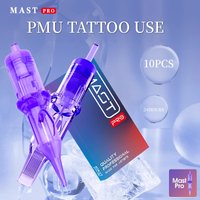 10pcs Mast Tattoo Eyebrow Machine Pen Cartridge 1RL for Micor Shading Permanent Makeup Eyebrow Lips Pmu Tattoo Machine Supplies