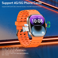 New Smartwatch 5G LTE Android 13.0 2.29'' AMOLED Display Smart Watch With 800W Pull-out Camera Face/Fingerprint Unlock Sim Card