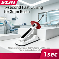 SYJH 5W Powerful Dental Curing Light 2500mW/cm² High Intensity 4 Light Modes Cures 3mm Resin in 1Sec Photocuring Resin Lamp