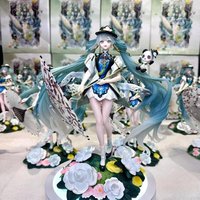 Hatsune Miku Panda Chinese Style Anime Figure Collectible Pretty Girl Desktop Decor Ornament Gift For Anime Fan Model Trendy Toy