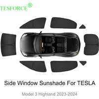 For Tesla Model 3 Highland 2023-2024 Privacy Sun Shade Custom-Fit Side Window Sunroof Sunshade Blind Shading for Camping Rest