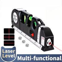 Vertical Horizontal Laser Level Tape Adjustable Multi-function Standard Steel Ruler Cross Lines Measuring Instrument