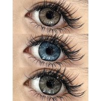 VISUASHOW Fashion Blue Colored Contact Lenses 1 Pair Natural Lens for Eyes Beauty Small Pupils Coloured Contact Lenses Yearly