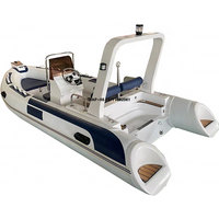 16ft RIB 480 Semi-Rigid Fiberglass Hull PVC/Hypalon Inflatable Boats for Sale
