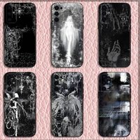 Dark Gothic Coquette Cybersigilism Case for Samsung S series s21 s22 s23 s24 s25 FE Plus Ultra TPU Soft to Skin-friendly case