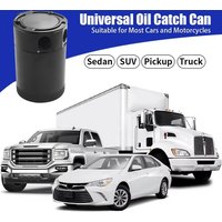 Universal Oil Catch Can Compact Baffled 2-Port Aluminum Reservoir Oil Catch Tank Fuel Tank Parts Two hole breathable Kettle