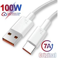7A 100W Type C USB Cable Fast Charging Data Cord For Xiaomi 13 12 11 Huawei Mate 50 60 Redmi K50 Note 13 Honor 90 POCO F5 X5 Pro