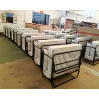 Hotel Simple Single Double Portable Folding Bed China Folded Bed Modern with Mattress