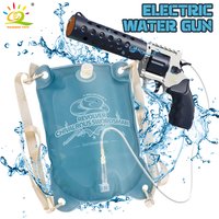 Revolver Electric Automatic Water Gun Backpack Pistol Firing Waters Fight Summer Outdoor Beach Swimming Pool Shooting Game Toys