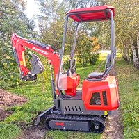 Mini Excavator 1.0 Ton 1.2 Ton 1.8 Ton Farm Crawler Excavatosr Mini Digger Customized Small Excavator